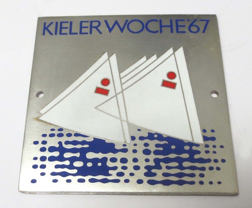 Kieler woche 1967 plakette - woche,