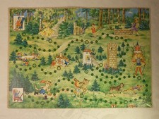 altes Spielbrett altes Spiel Gesellschaftsspiel Im Märchenwald Spika DDR