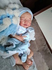 Rebornbaby Junge Lucia von Adrie Stoete. Mit COA mikroverwurzelt sehr realistisch 