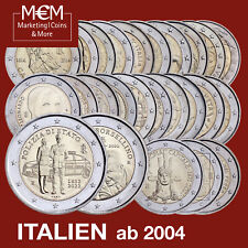 ### 2 EURO GEDENKMÜNZEN ITALIEN AB 2004 ALLES LIEFERBAR ###