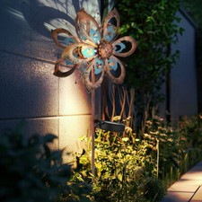 Solarlampe Windrad Gartedeko