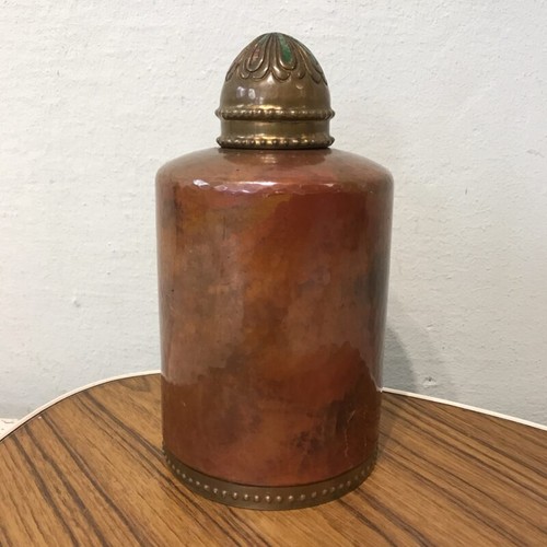 Bottle brass copper 19th - &,