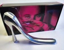 MANOLO BLAHNIK Design Schuhlöffel Habitat Aluminiumguss Schuhanzieher mit OVP