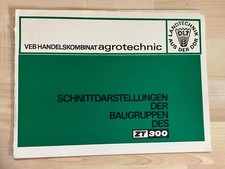 Zugtraktor ZT 300 Mappe Schnittdarstellungen  VEB Handelskombinat agrotechnic