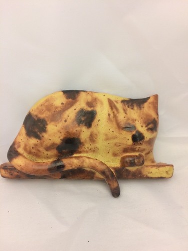 Design keramik liegende - keramik, katze