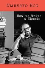 How to Write a Thesis |