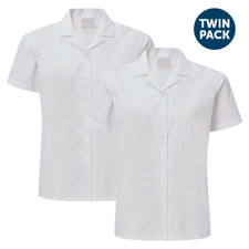 2x Mädchen Revere Kragen