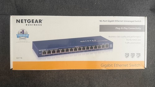 Netgear gs116 port - gs116, 16-port
