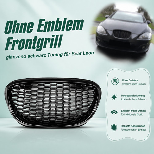 Kühlergrill waben schwarz - waben,