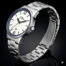 s.Oliver Herrenuhr Edelstahl