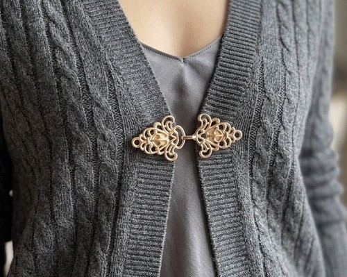 Strickjacken clip metall - clip,