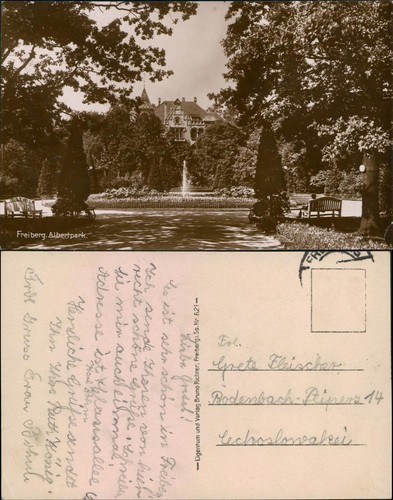 Ansichtskarte freiberg - ansichtskarte,