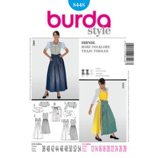 Burda 8448 dirndl kleid - burda,