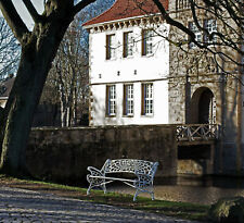 Gartenbank Parkbank Art Nouveau Jugendstil Gusseisen 90 KG - Stein-mosaik Herne