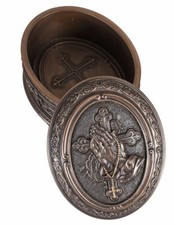 Deckelbox Kommunion Deckeldose Veronese Schmuck Dose Rosenkranz Etui Veronese