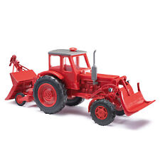 Busch 1:87 H0 51357 Traktor Belarus MTS 52 rot mit Rückeschild NEU OVP