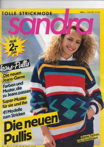 Strickheft sandra 1986 - strickheft,