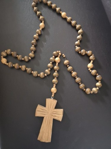 Holz rosenkranz kreuz - holz,