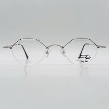 Flair Brille Damen eckig silber rot acht eckig octagonal Mod. TOP TEN 564 NEU