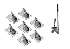 50 Spannschlösser Exzenterklemme Spannfrösche für Schalung Schalungsbretter