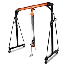 UNICRAFT mobiler Portalkran PK 1 mit Laufkatze und Kettenzug Set-Preis 1 tonne