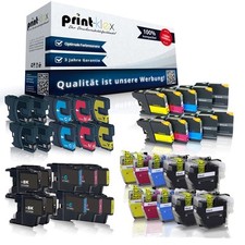 10x XL Patronen für Brother LC 12E 22E 123 LC223 970 980 985 1000-1240 3213 3219