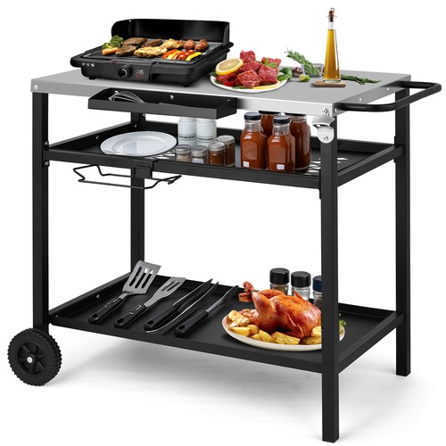 Outdoor grillwagen etagen - grillwagen,