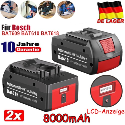 Akku für bosch 18v 8ah - 2x,
