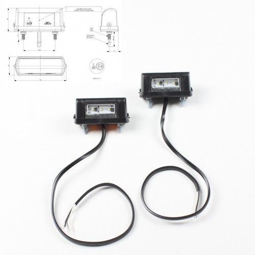 Led kennzeichenleuchte - 2x,