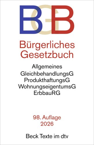 Bürgerliches gesetzbuch bgb - bürgerliches,