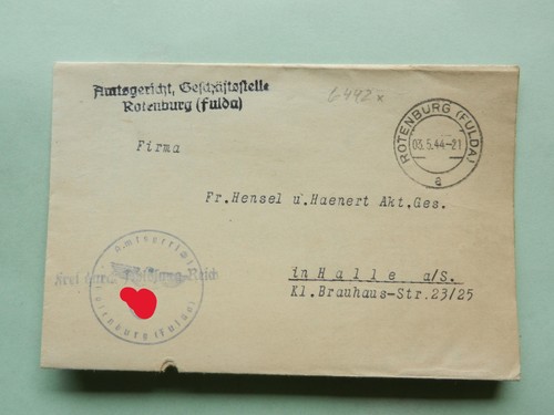 Reich dienstbrief - reich,