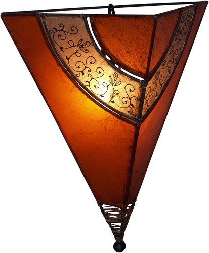 Henna lampe leder - lampe,, wandlampe