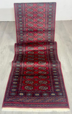 Buchara Läufer GEREINIGT Orientteppich Perserteppich Teppich 263cm x 81cm G0221
