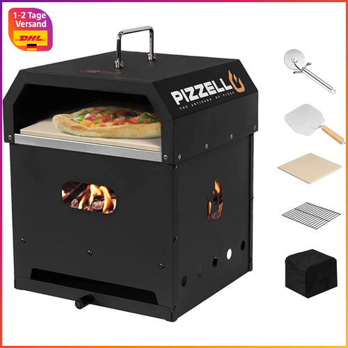 Pizzaofen holzbeheizt 1 - holzbeheizt, 4-in-1