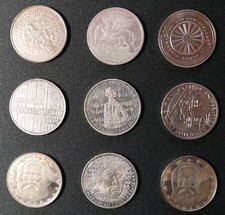 9x 5 DM Deutsche Mark
