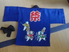 JAPAN Kinder Kimono Seide * Happi coat  1~ 3 Jahre NEU