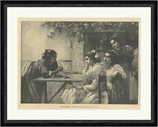 Bei der Wahrsagerin Orakel Karten Jose Sejudo Zigeuner  Faksimile_E 21515