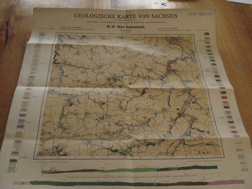 Alte geologische karte - alte,