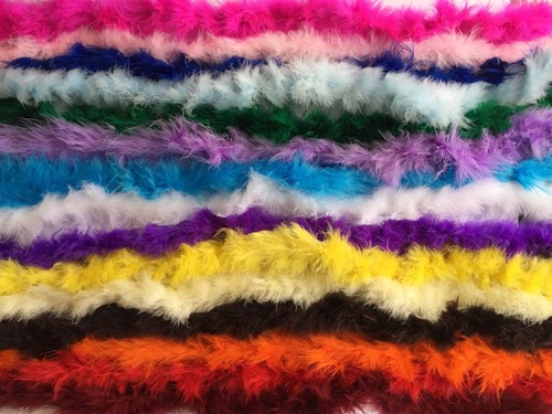 Fluffy marabou federborte - fluffy, soft