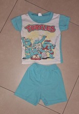 Jungen Sommer Set Pyjama Schlafanzug 2 Teile T-Shirt + Kurze Hose Ninja Gr 98
