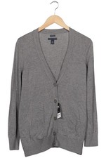 Tommy Hilfiger Strickjacke Damen Cardigan Jacke Gr. L Baumwolle Grau #j040edu