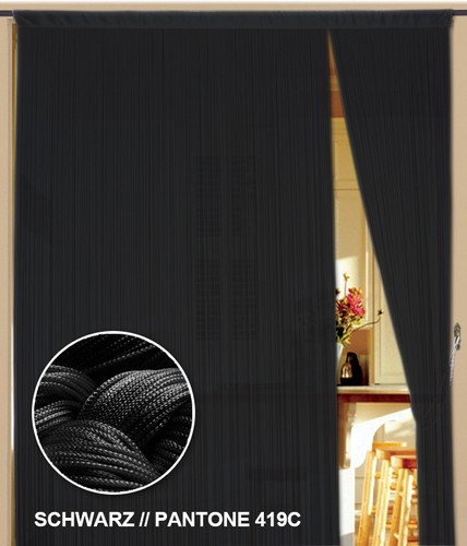 Fadenvorhang schwarz 300 - cm, x