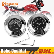 7/8 '' Motorraduhr Uhr Uhren Clock für Motorrad Lenkeruhr Fahrrad Wasserdicht DE
