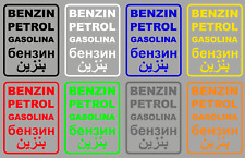 Aufkleber Benzin Petrol
