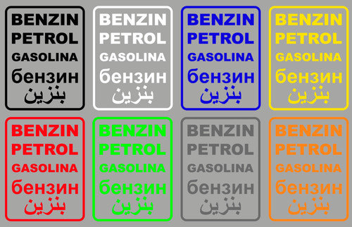 Aufkleber benzin petrol - benzin,