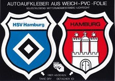 Hamburg 2x Aufkleber Auto