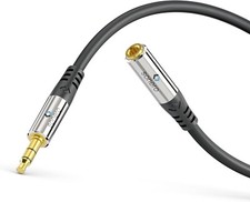 5m stereo Klinken Verlängerung Kabel 3,5mm Audio Verlängerungskabel AUX HiFi