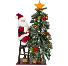 Deko weihnachtsmann 80cm rot - 80cm,
