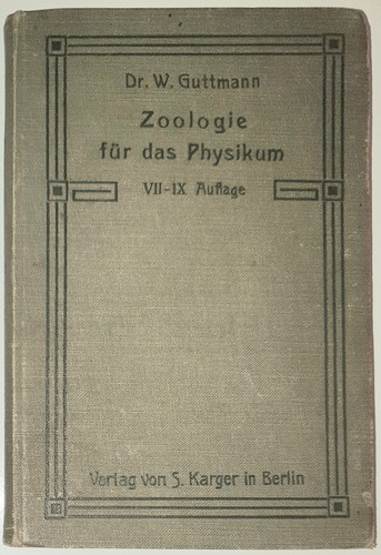 Walter guttmann zoologie - walter,