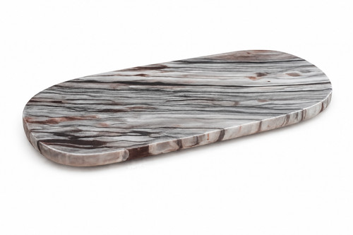 Marmor servierplatte oval - servierplatte,